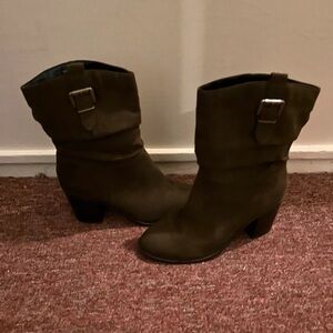 New Look Chocolate Heeled Boots